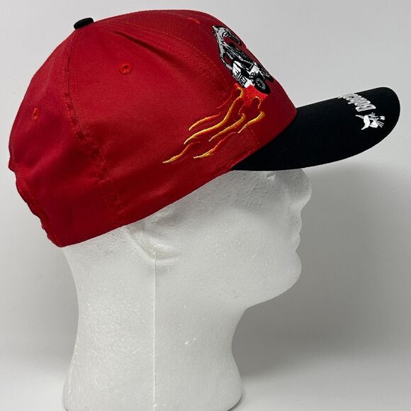 Vintage 90s Bobcat Company Hat Cap Farmer Farming Construction Equipment Red - Picture 7 of 9